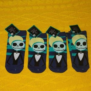 4 Pair of Disney Nightmare Before Christmas No Show Socks